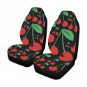 Pair Cherry Full Front Car Seat Cover Polyester Protector Universal Seat Cushion