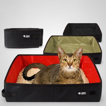 Portable Car Outdoor Travel Goods Pet Mat hi Phi Oxford Cloth Waterproof Collapsible Litter Box