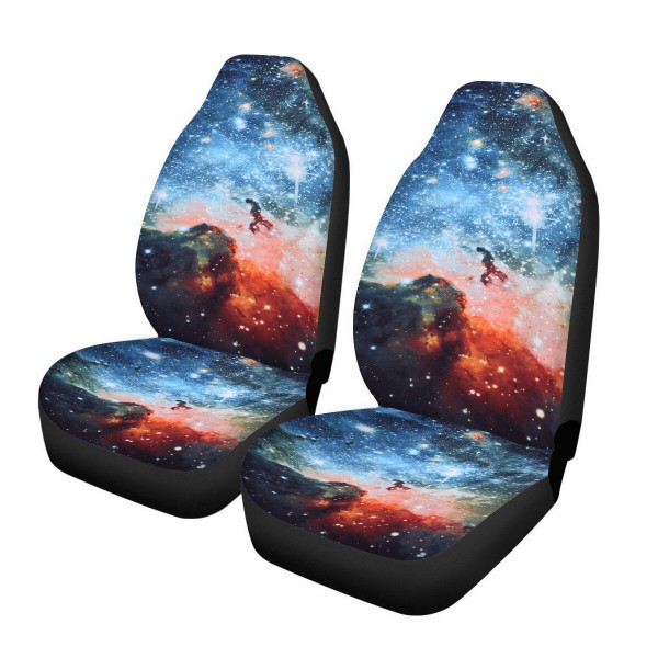 Single Front Car Seat Cover Protector Starry Printed Cushion