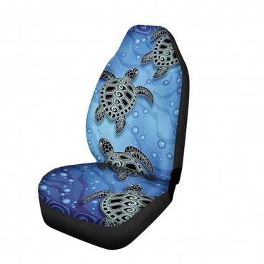 Turtle Printing Universal Car Van Front Seat Covers Styling Shield Heavy Duty