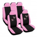 Universal Five Seat Butterfly Printed Car SUV Full Set Seat Cover Protector Cushion Universal