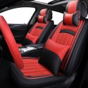 Universal 5 Seats Car Wear-Resistant PU Leather Seat Full Cover Set All Seasons