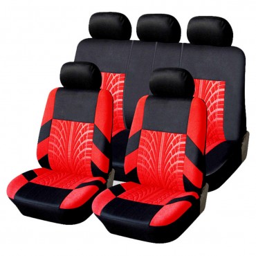 Universal 9Pcs Full Set Front Rear Seat Bench Covers Cushion for Car Truck