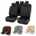 Universal Auto Car Five Seat Covers Faux PU Leather Mat For Four Seasons Cushion Full