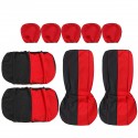 Universal Car Five Seat Cover Full Set Front Rear Seat Back Protector Washable