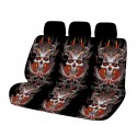 Universal Car Seat Cover Demon Skull Design Cushion Pad Protective Front Covers