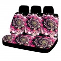 Universal Car Seat Covers Pink Fantasy Design Front & Rear Seat Full Covers