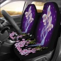 Universal Car Seat Covers Purple Butterfly Front & Rear Seat Covers Protection