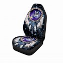 Universal Car Seat Covers Wolf Sky Feather Design Front & Rear Seat Full Cover