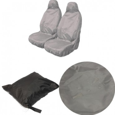 Universal Car Van Waterproof Nylon Heavy Duty Front Seat Covers Protectors