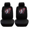 Universal Five Seat Car Seat Cover Panda Skull Head Butterfly Front & Rear Seat Covers