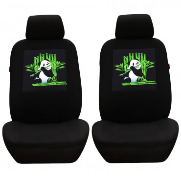 Universal Five Seat Car Seat Cover Panda Skull Head Butterfly Front & Rear Seat Covers