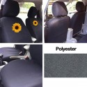 Universal Five-Seater Car Seat Cover Protector Sunflower Front & Rear Seat Covers