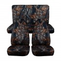 Universal Front + Back Camouflage Design Car Seat Covers Full Sets Protect Mat