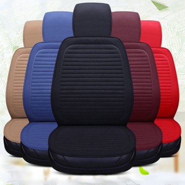 Universal Full Car Seat Cover Auto Linen Breathable Cushion Pad Mat Protector