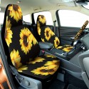 Universal Full Set Car Cover Fashion Sunflower Car Seat Cover With Safety Belt