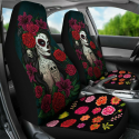 Universal Printing Red Flower Printing Car Seat Cover Seat Protection