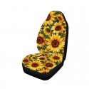 Universal Sunflower 5-Seats Car Seat Covers Set Polyester Washable Interior Part