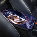 Universal Wolf Pattern Front Rear Car Floor Mat Pad Set Waterproof Washable