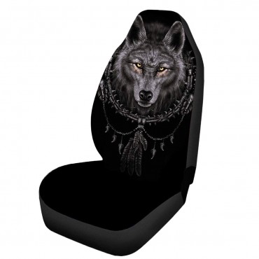 Universal Wolf Shape Polyester Car Seat Cover SUV Cushion Protector Comfortable