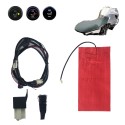 12V Universal Waterproof Carbon Fiber Seat Heater Heating Pads With Round Switch Motorcycle Scooter ATV UTV E-BIKE Electric Bike