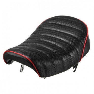 14.4X8.7X4.7in Vintage Style Hump Cover Motorcycle Racer Seat Soft Black For Honda MONKEY Z