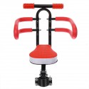 Black/Red Bicycle Seat Detachable Foldable Safety Seat Non-Slip Handle