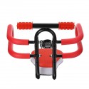 Black/Red Bicycle Seat Detachable Foldable Safety Seat Non-Slip Handle