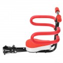 Black/Red Bicycle Seat Detachable Foldable Safety Seat Non-Slip Handle