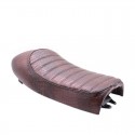 Crocodile Leather Retro Motorcycle CG125 Seat Cushion Length 53CM CAFE RACER BRAT Seat Vintage Seat