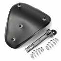 Leather Motorcycle Spring Bracket Seat For Harley Sportster Chopper Bobber Custom SOLO