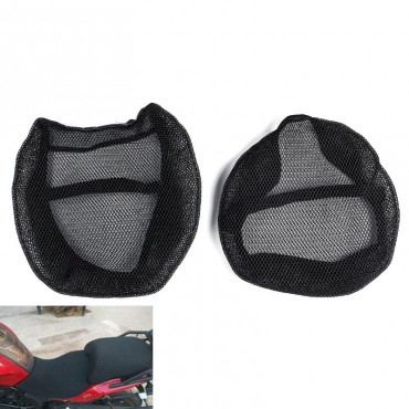 Motorcycle Black Front Rear Seat Net Covers Pad Guard Breathable For BMW R1200GS ADV 2006-2012/2013-2018