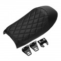 Motorcycle Cafe Racer Flat Brat Seat Cushion Hump Saddle Cover For Honda/Yamaha/Suzuki