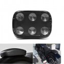 Motorcycle Rear Passenger Pillion Seat Pad Rectangle 6/8 Suction Cups For Harley