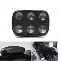 Motorcycle Rear Passenger Pillion Seat Pad Rectangle 6/8 Suction Cups For Harley
