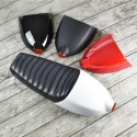 Motorcycle Seat Cushion with Cover LED Tail Brake Light Universal Cafe Bike E8 DIY