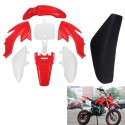 Plastic Fenders Fairings + Tall Seat For Honda XR50 CRF50 70 110 125cc Dirt Bike