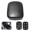 Rear Passenger Pillion Leather Seat Cushion Pad 6/8 Suction Cups Custom
