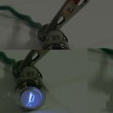 12V 16mm Waterproof Momentary Horn Metal Push Button Switch Blue LED Lighted