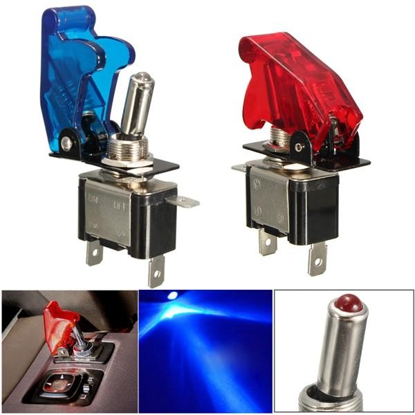 12V 20A Car Auto Cover LED Light Toggle Rocker Switch Control On/Off Car Truck