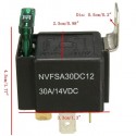 12V 30A Car 4-Pin Relay Normally Open Contacts Fused On/Off With Metal Bracket