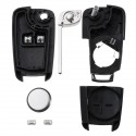 2 Button Remote Key Fob Repair Refurbishment Kit For Vauxhall