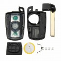 3 Button Remote Key Case Switches Battery For BMW 1 3 5 6 7 Series E90 E92 E93