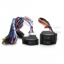 6Pcs 12V Universal Power Window Switch Kits With Installation Wiring Harness