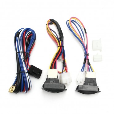 6Pcs 12V Universal Power Window Switch Kits With Installation Wiring Harness