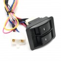 6Pcs 12V Universal Power Window Switch Kits With Installation Wiring Harness