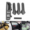 6Pcs Car Interior Door Grab Handle Cover Bracket Panel Bezel Multicolor Window Switch Panel For VW Jetta Golf MK4