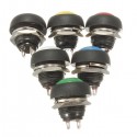 Car Auto Momentary OFF ON Push Round Button Horn Switch Multicolor