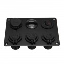 Car Marine Boat 3 Gang Waterproof Circuit LED Rocker Switch Panel Breaker