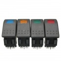 LED ON-OFF illuminated Rocker SPST Switch Car Van Dash Boat Marine